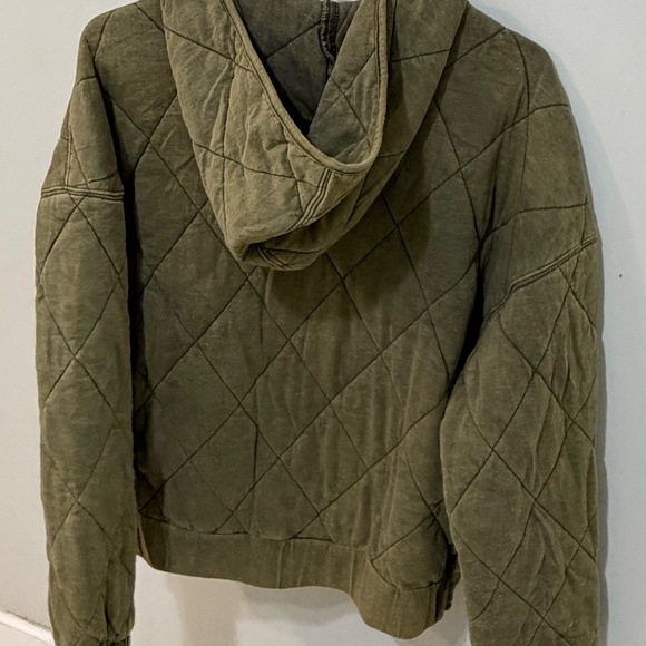 Wild Fable Olive Green Quilted Jacket - Picture 3 of 4